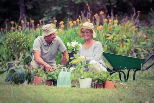 Garden waste being separated for recycling in Southfields
