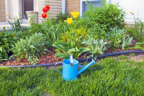 A local transfer station handling sorted green waste