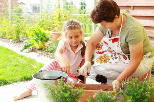 Professional gardeners in Southfields maintaining a balanced garden